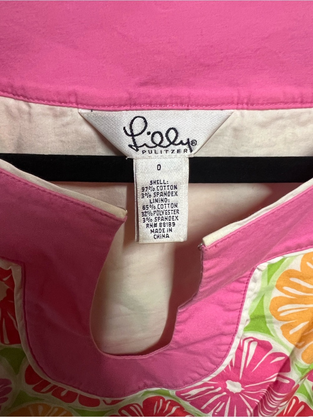 Lilly Pulitzer Pink Multi Floral Keyhole Tank - Picture 3 of 6